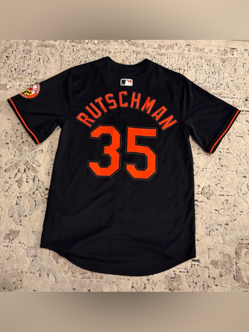 Nike Authentic Baltimore Orioles Adley Rutschman #35 Black Limited Jersey Mens S - Picture 5 of 7